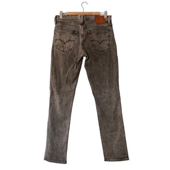 Levi’s 511 Men’s Black Wash Distressed Size 33 X 32 Normcore Casual Stretch - Picture 2 of 16